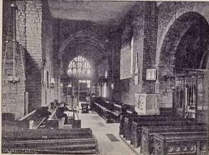 [1905 Dymock Church Interior]