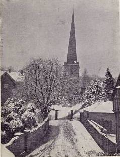 [1905 Ledbury Church Snow Scene]