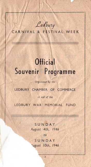 [1946 Carnival Programme]