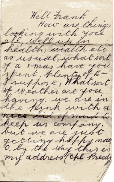 [Letter to Francis George TARBATH]