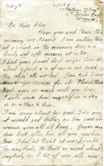 [Letter to Elsie Franks sister]