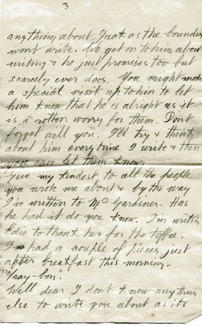 [Letter to Elsie Franks sister]