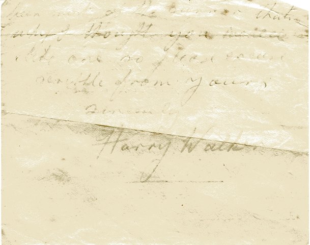 [Letter From Harry Walker 1916]