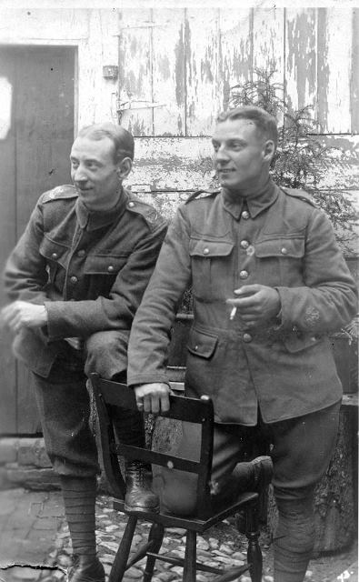 [Frank and a friend 1916]