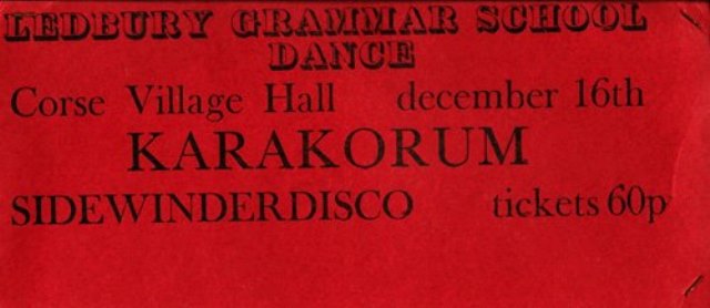 [1970s School Dance Ticket]