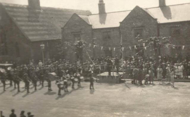 [First Battalion Parade in Ledbury Since The Great War]