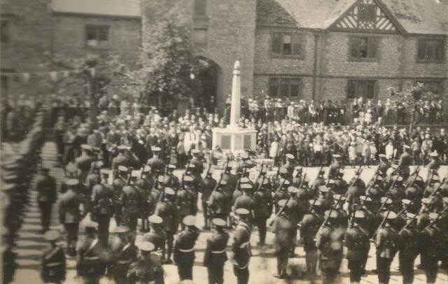 [First Battalion Parade in Ledbury Since The Great War]