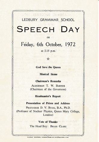 [1972 Speech Day]