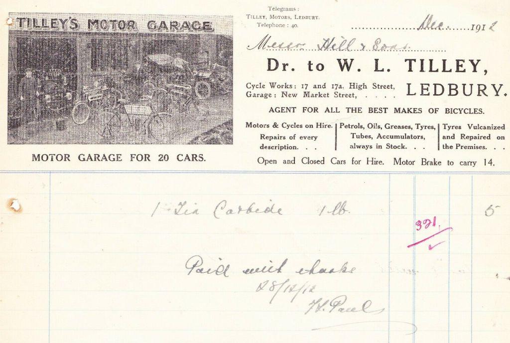 [William Tilley's garage]